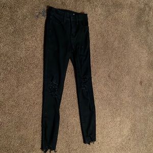 American eagle ripped jeans hardly worn double 00